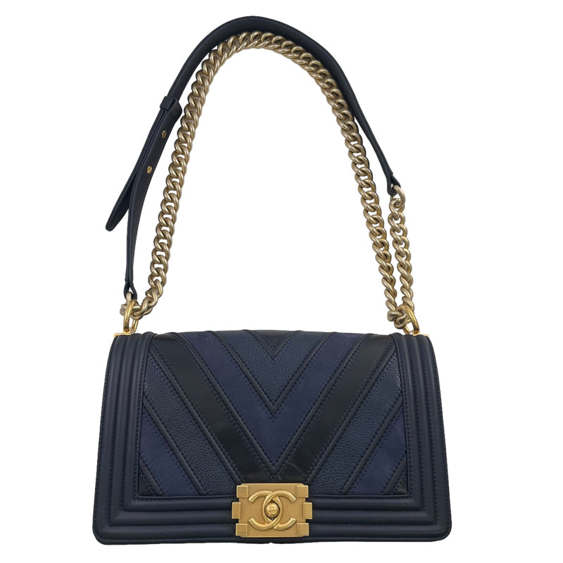 【CHANEL】シャネル ボーイシャネル ショルダーバッグレディース チェーンショルダー Vステッチ