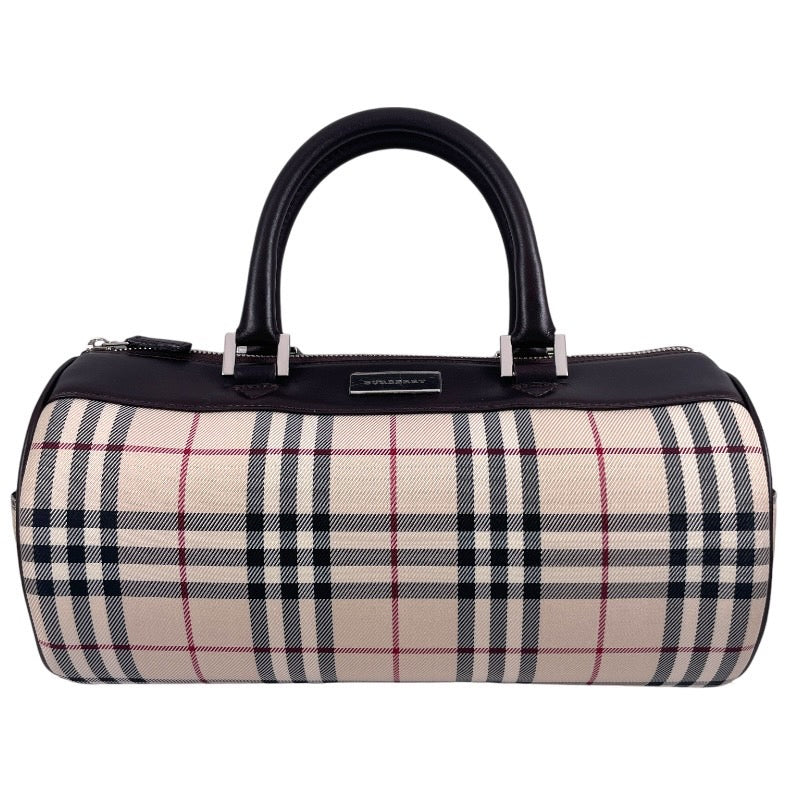 【BURBERRY】バーバリー ハンドバッグレディース ノバチェック パピヨン 筒形