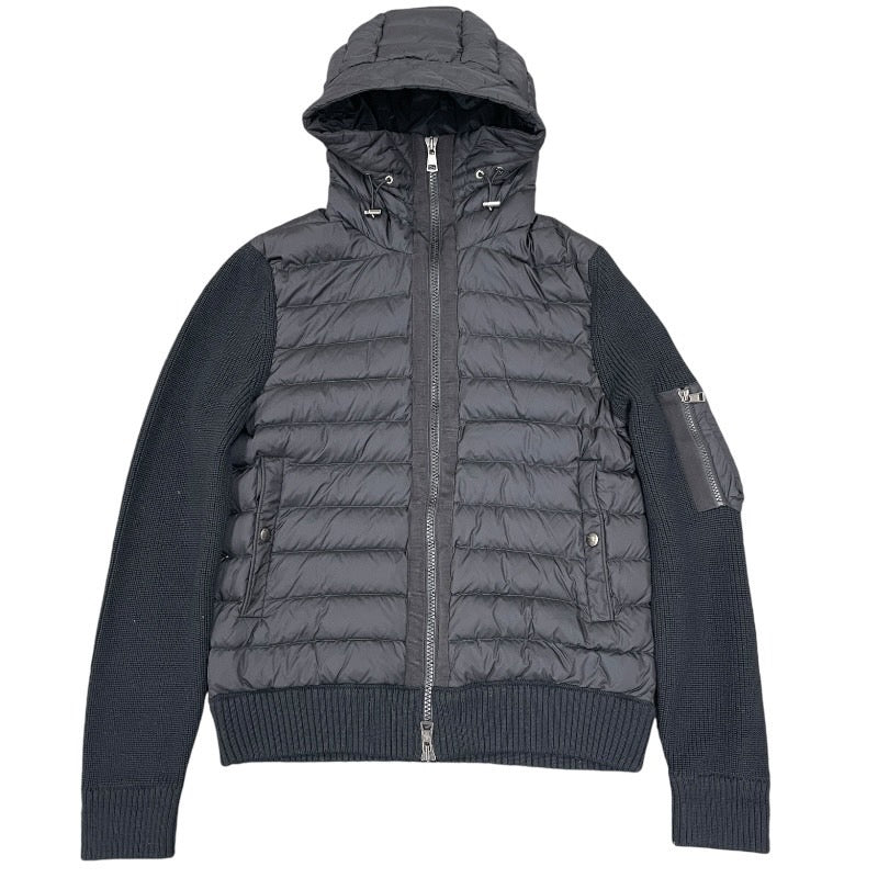 【MONCLER】モンクレール CARDIGAN TRICOT ブルゾンメンズ パーカー フード ダウン ニット切替