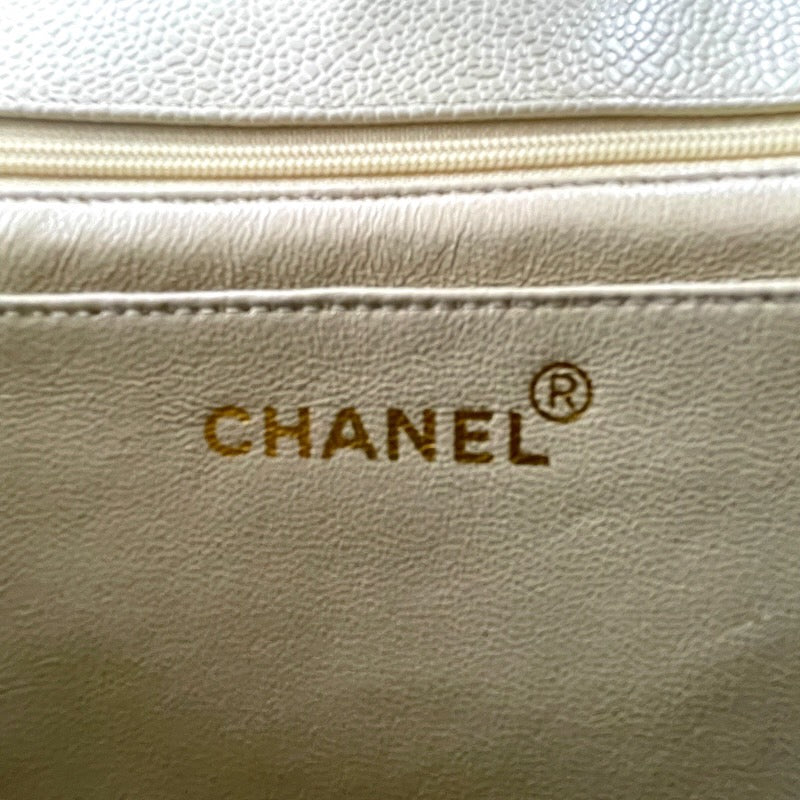 【CHANEL】シャネル マドモアゼル ショルダーバッグ レザーレディース キャビアスキン チェーン シングル ターンロック金具