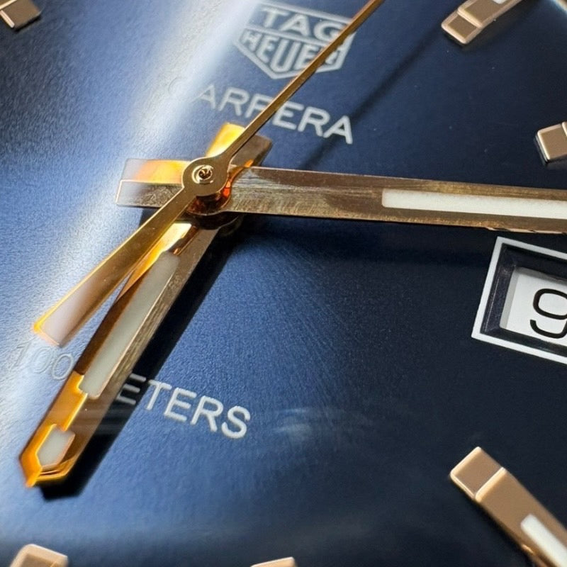 【TAG HEUER】タグホイヤー カレラ 39mm WAR1112.BA0601 腕時計 ステンレススチール メンズ デイト クォーツ ブルー 青文字盤