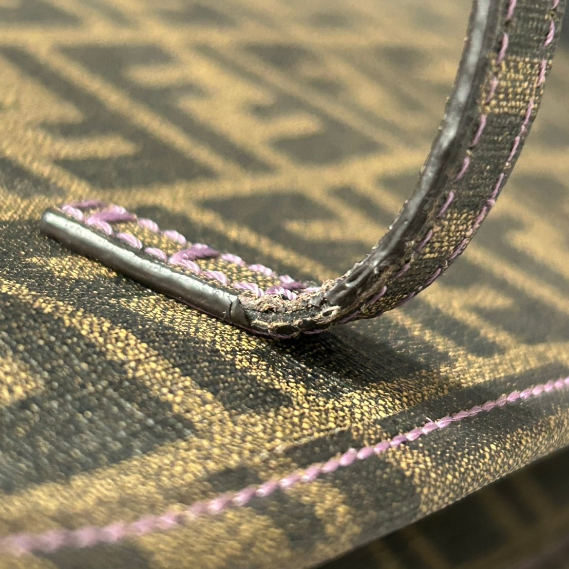 【FENDI】フェンディ ズッカ トート 8BH198 トートバッグ PVC レディース PVC ハンド カーキ