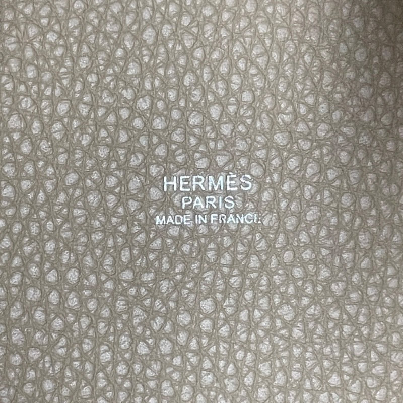 【HERMES】エルメス ピコタンロック22 MM ハンドバッグ トリヨンクレマンス レディース トレンチ U刻印 2022年製造 ベージュ グレー