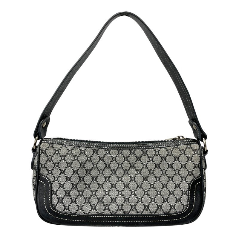 【CELINE】セリーヌ ワンショルダーバッグ ショルダーバッグ キャンバス レディース マカダム グレー ブラック レザー アクセサリーポーチ ハンド