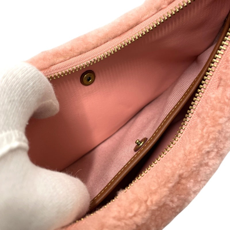 【COACH】コーチ ミラ CO211 ショルダーバッグ レディース 2WAY ピンク ボア 三日月 ハンド