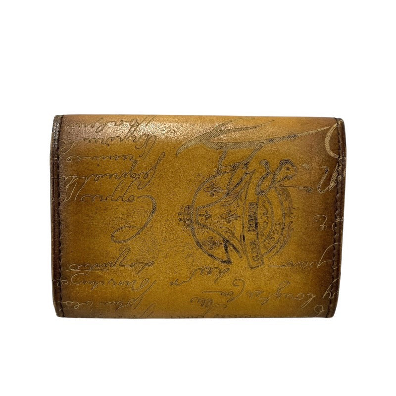 【Berluti】ベルルッティ インブイア IMBUIA 名刺入れ レザー メンズ カードケース カリグラフィ