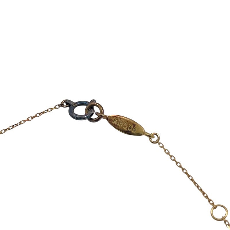 【AHKAH】アーカー バタフライ ネックレス K18イエローゴールド レディース パヴェダイヤ 0.06ct