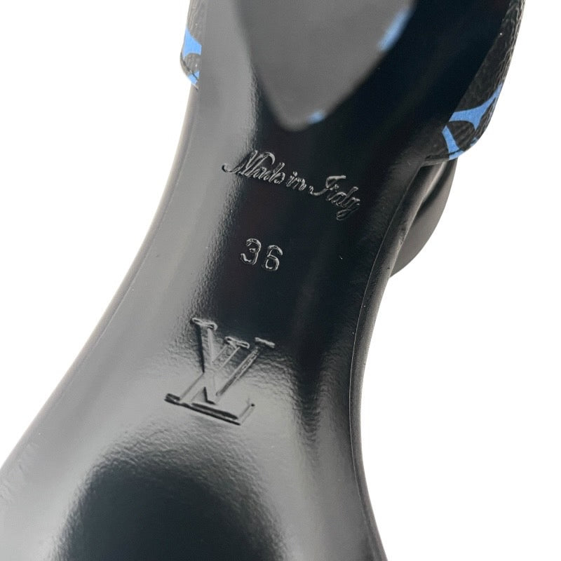 【LOUIS VUITTON】ルイ・ヴィトン ゲームオンコレクション 1A8MQD サンダル レディース パンプス サイズ36 未使用品 黒 ブラック