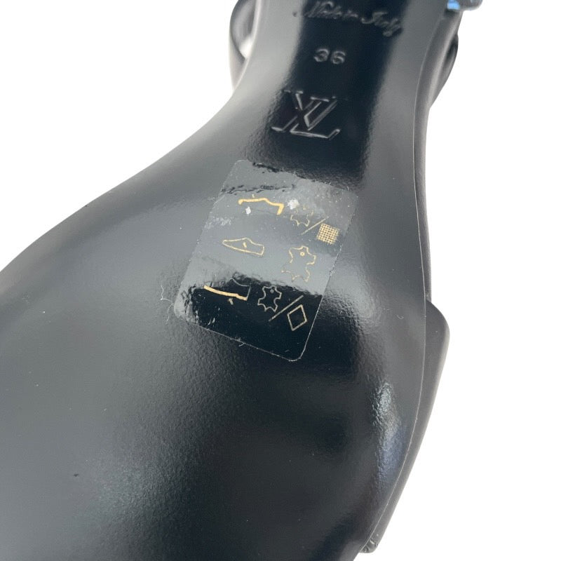 【LOUIS VUITTON】ルイ・ヴィトン ゲームオンコレクション 1A8MQD サンダル レディース パンプス サイズ36 未使用品 黒 ブラック