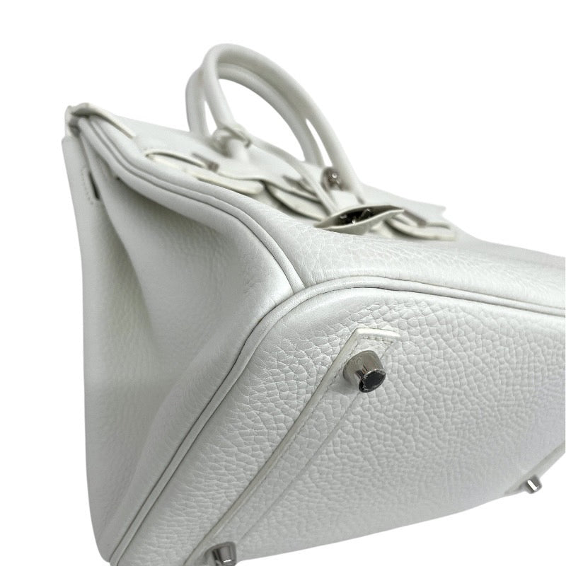 【HERMES】エルメス バーキン30 ハンドバッグ トリヨンクレマンス レディース X刻印 2016年製造 BLANC ブラン 白 ホワイト シルバー金具