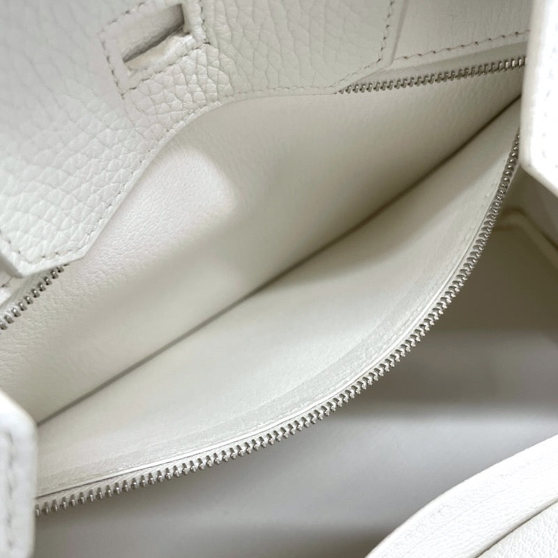 【HERMES】エルメス バーキン30 ハンドバッグ トリヨンクレマンス レディース X刻印 2016年製造 BLANC ブラン 白 ホワイト シルバー金具