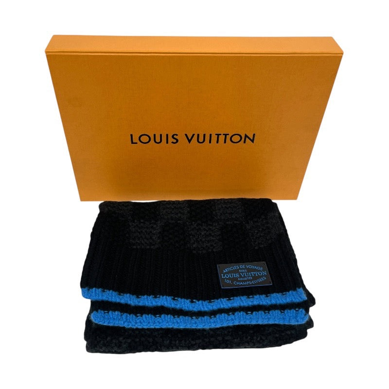 【LOUIS VUITTON】ルイ・ヴィトン エシャルプ ヘルシンキ タイガアーティクルズ デ ボヤジェ M75904 マフラー カシミヤ メンズ ダミエ カシミヤ100% ギフト プレゼント