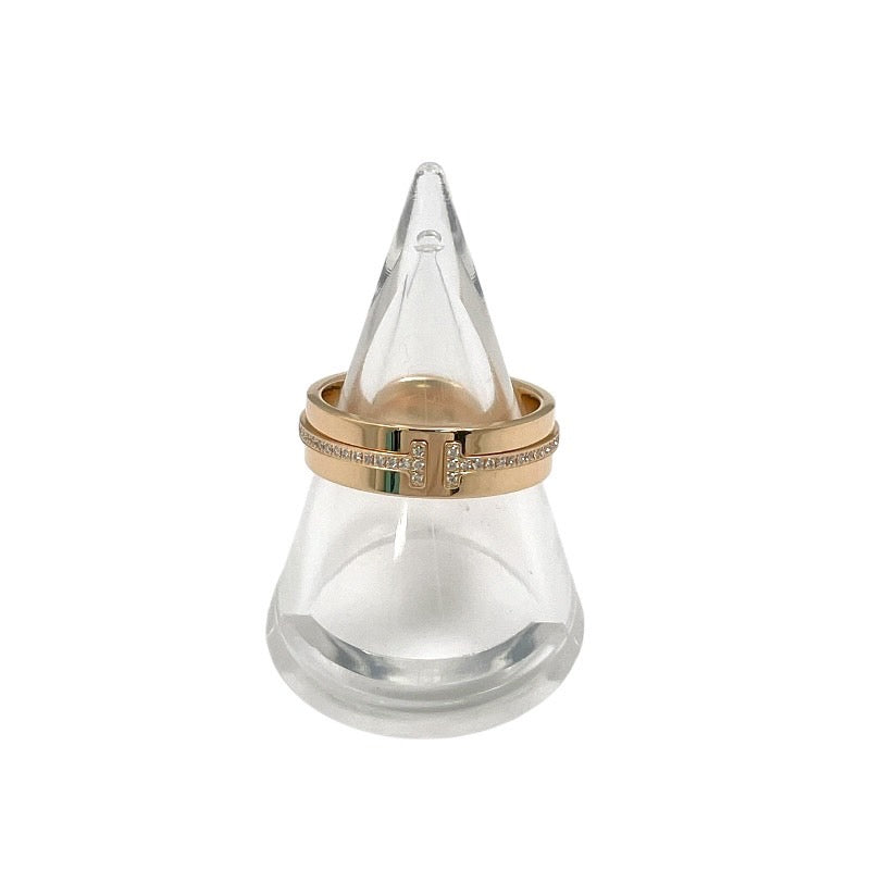 【中古】【TIFFANY&Co.】ティファニー Tトゥー リング・指輪 K18ピンクゴールド レディース