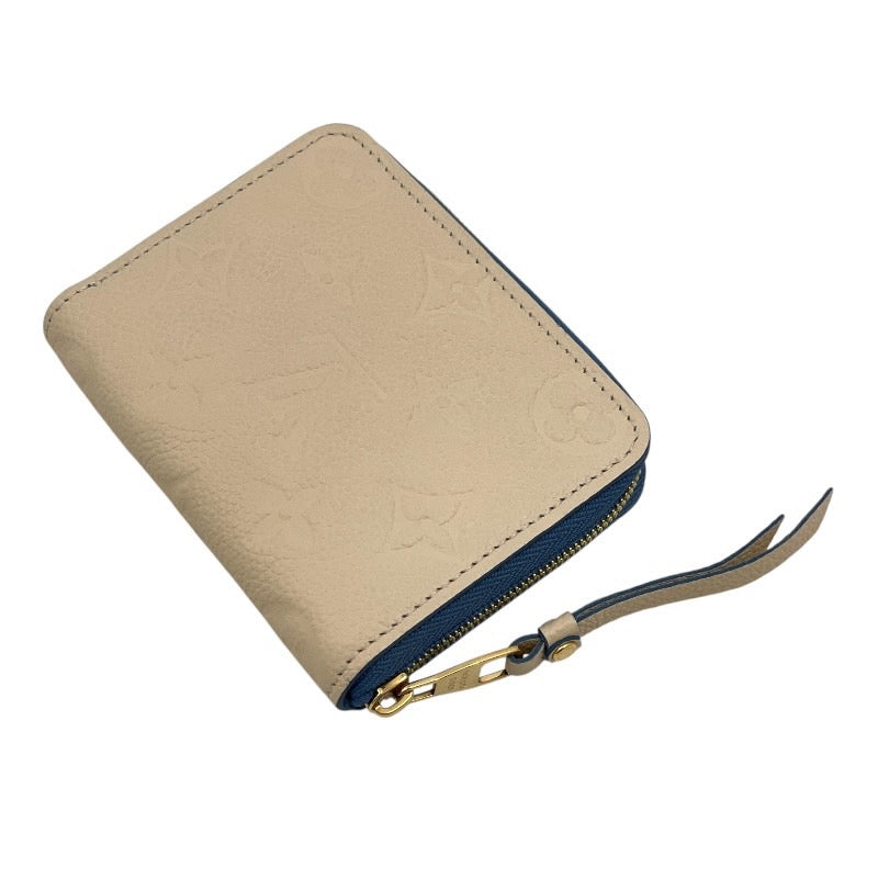 【LOUIS VUITTON】ルイ・ヴィトン ジッピーコインパース M63928 コインケース レザー レディース モノグラム アンプラント ジップアラウンド クレーム