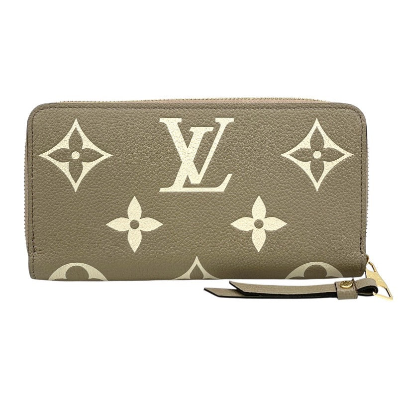 【LOUIS VUITTON】ルイ・ヴィトン ジッピーウォレット M69794 長財布 レザー レディース バイカラー モノグラム アンプラント トゥルトレール クレーム