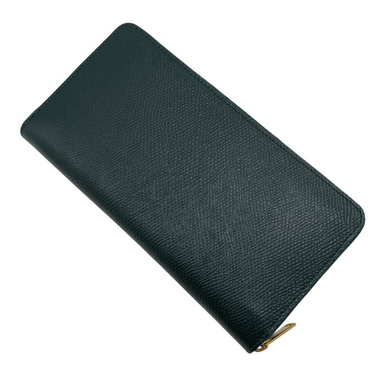 【CELINE】セリーヌ ラージ ジップドウォレット 10B553BEL.31AN 長財布 レザー レディース 新ロゴ グリーン 緑 ラウンドファスナー