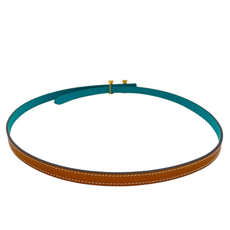 【HERMES】エルメス ミニコンスタンス ベルト ヴォーエプソン レディース X刻印 2016年製造 リバーシブル サイズ80 ゴールド金具