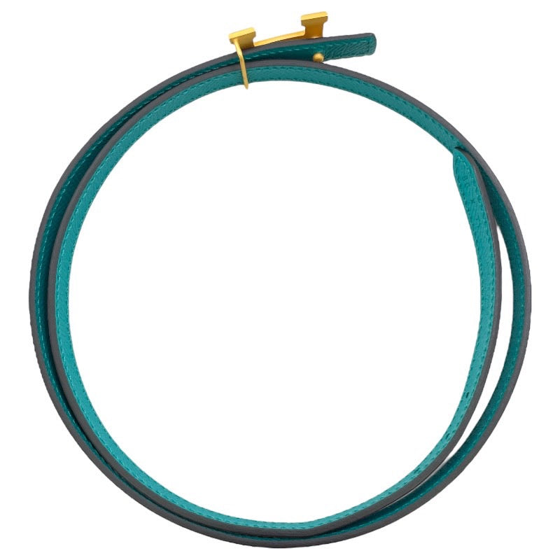 【HERMES】エルメス ミニコンスタンス ベルト ヴォーエプソン レディース X刻印 2016年製造 リバーシブル サイズ80 ゴールド金具