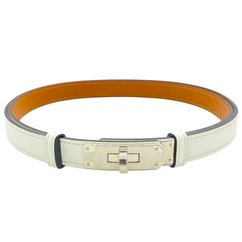 【HERMES】エルメス ケリー ベルト レザー レディース 新品未使用 A刻印 2017年製造 ホワイト 白
