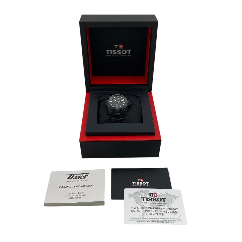 【TISSOT】ティソ シースター1000 パワーマティック80 T120.807.33.051.00 腕時計 ステンレススチール メンズ 自動巻き Seastar1000 ブラック 黒