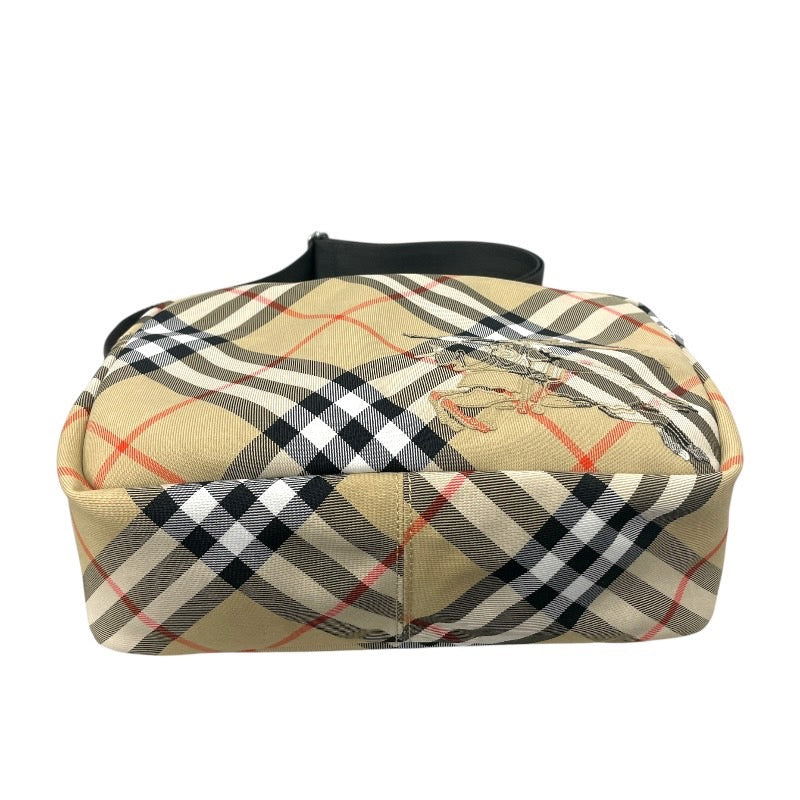 【BURBERRY】バーバリー クロスボディ 8091320 ショルダーバッグ メンズ チェック柄 ホースフェリー ベージュ レディース