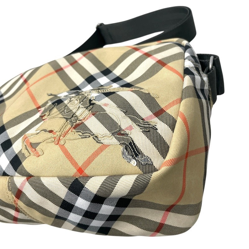 【BURBERRY】バーバリー クロスボディ 8091320 ショルダーバッグ メンズ チェック柄 ホースフェリー ベージュ レディース