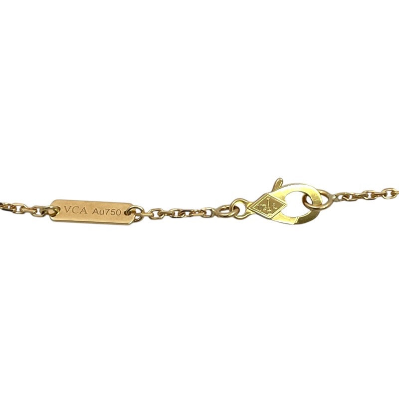 【Van Cleef & Arpels】ヴァンクリーフ&アーペル ヴィンテージアルハンブラ VCARD38500 ネックレス K18イエローゴールド レディース 750 カーネリアン 保証書付 ギャラ付