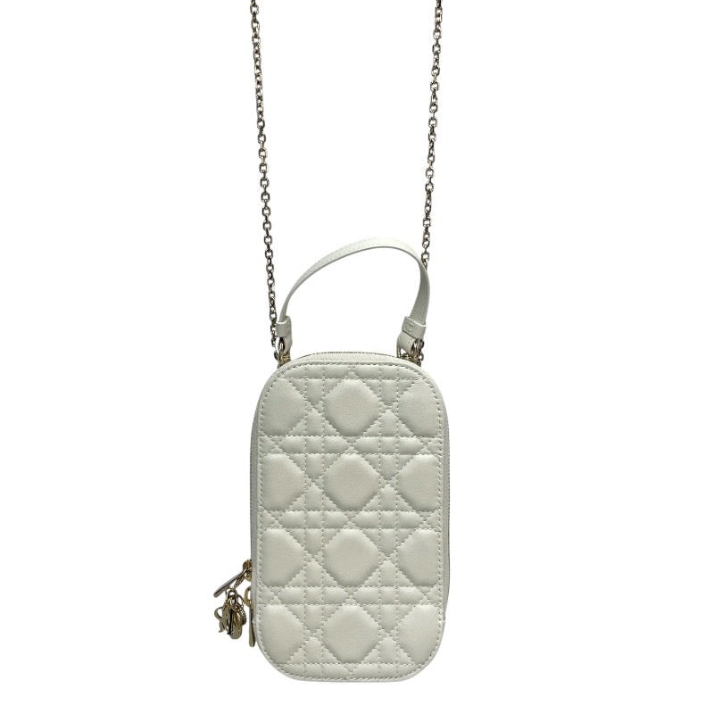 【Dior】ディオール レディディオール Call'in Dior フォンホルダー S0872ONMJ_M030 ショルダーバッグ ラムスキン レディース フォンポーチ カナージュ スマホ