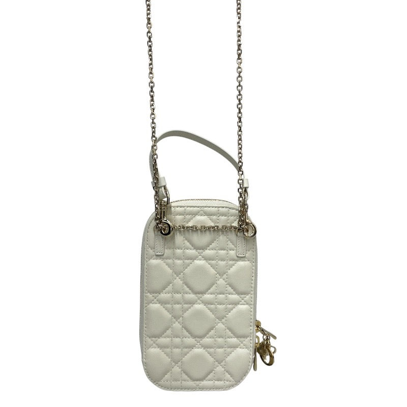 【Dior】ディオール レディディオール Call'in Dior フォンホルダー S0872ONMJ_M030 ショルダーバッグ ラムスキン レディース フォンポーチ カナージュ スマホ
