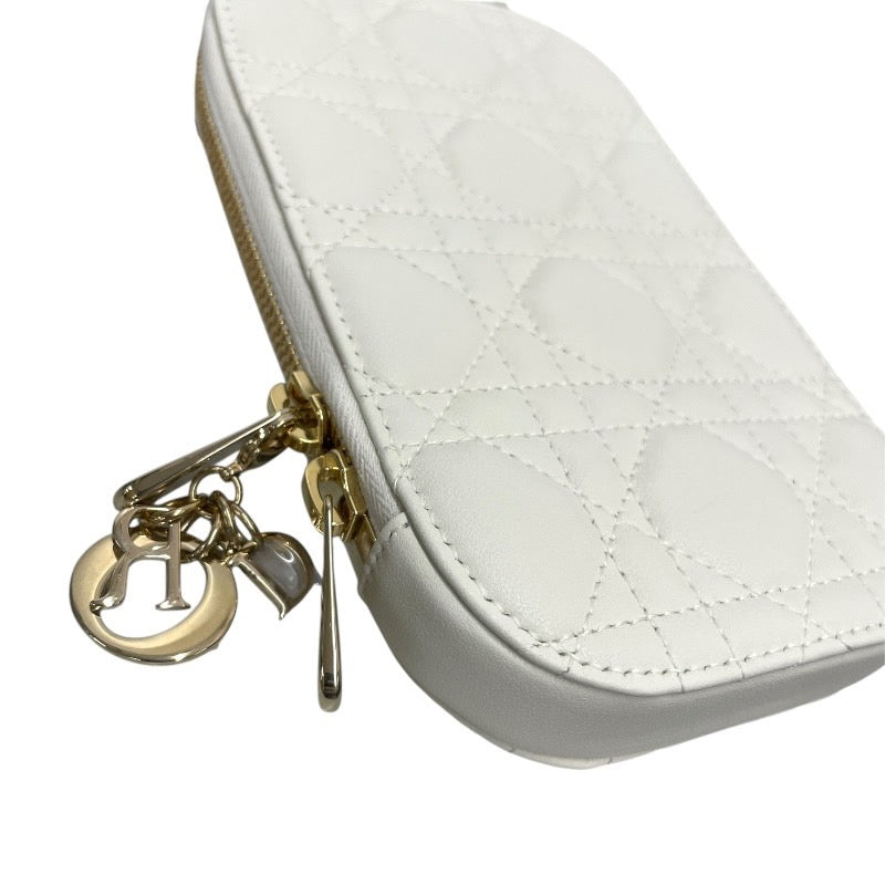 【Dior】ディオール レディディオール Call'in Dior フォンホルダー S0872ONMJ_M030 ショルダーバッグ ラムスキン レディース フォンポーチ カナージュ スマホ