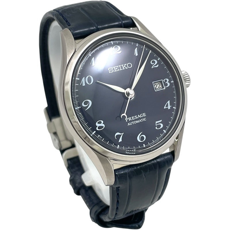 【SEIKO】セイコー プレザージュ SARA019 6L35-00B0 腕時計 ステンレススチール メンズ 自動巻き 琺瑯ダイヤル ネイビー
