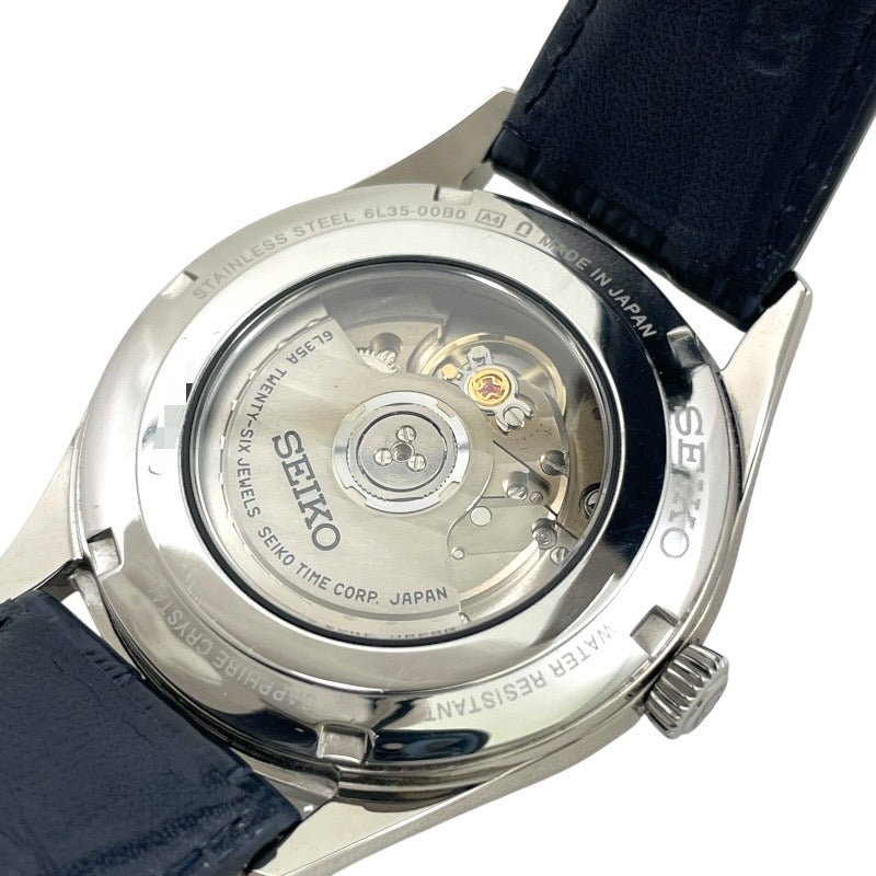 【SEIKO】セイコー プレザージュ SARA019 6L35-00B0 腕時計 ステンレススチール メンズ 自動巻き 琺瑯ダイヤル ネイビー