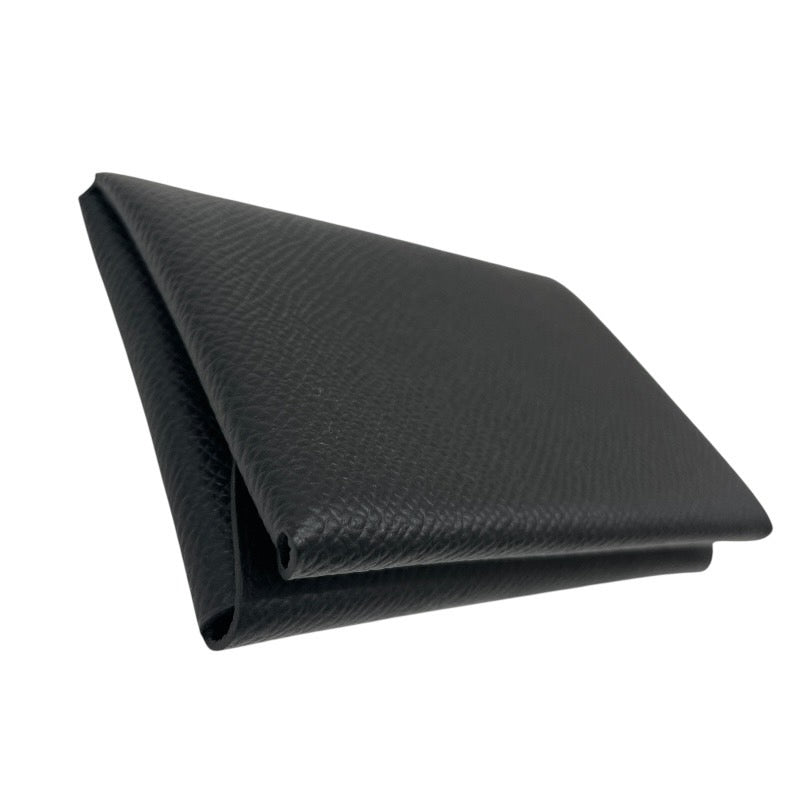 【HERMES】エルメス カルヴィデュオ カードケース ヴォーエプソン レディース W刻印 2024年製造 黒 ブラック 未使用品 メンズ 小銭入れ コインケース 名刺