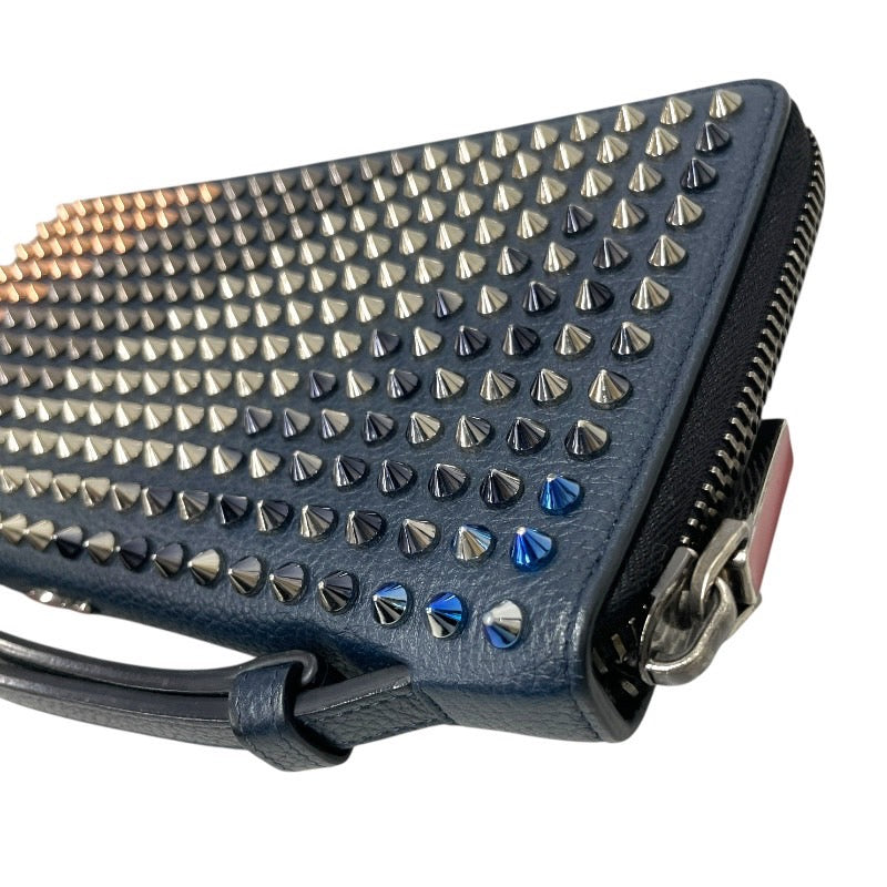 【Christian Louboutin】クリスチャンルブタン パネトーネ XL 3175209 長財布 レザー メンズ ラウンドファスナー スタッズ ジップアラウンド