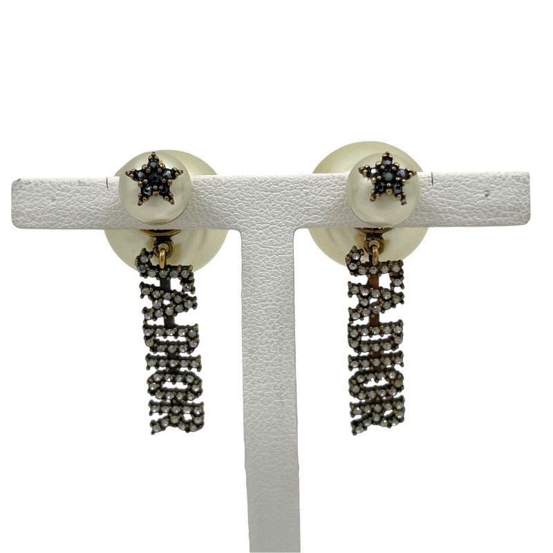 【Dior】ディオール JADIOR ピアス レディース フェイクパール ラインストーン ジャディオール