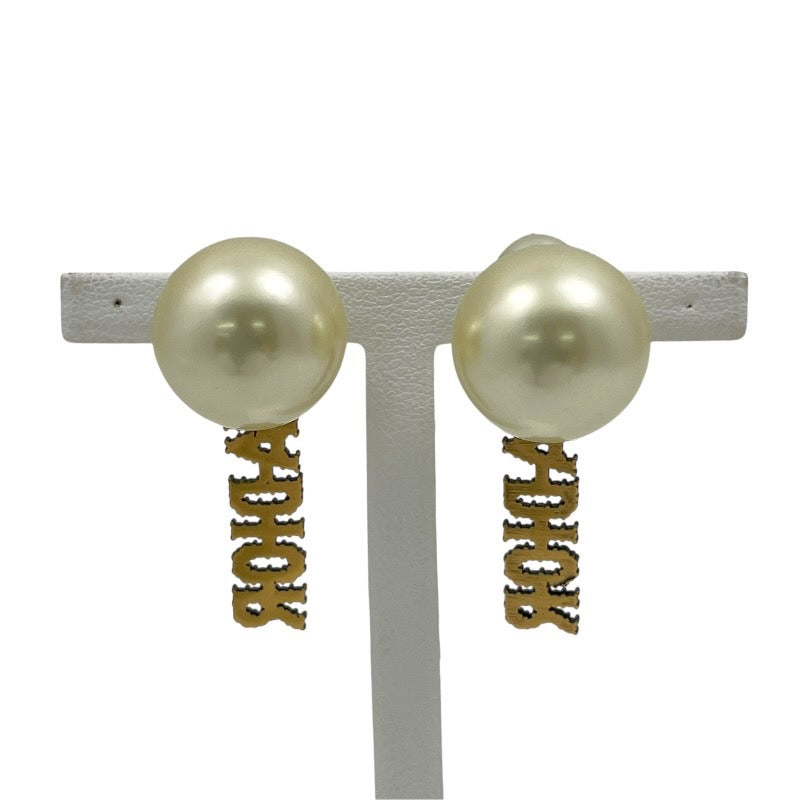 【Dior】ディオール JADIOR ピアス レディース フェイクパール ラインストーン ジャディオール