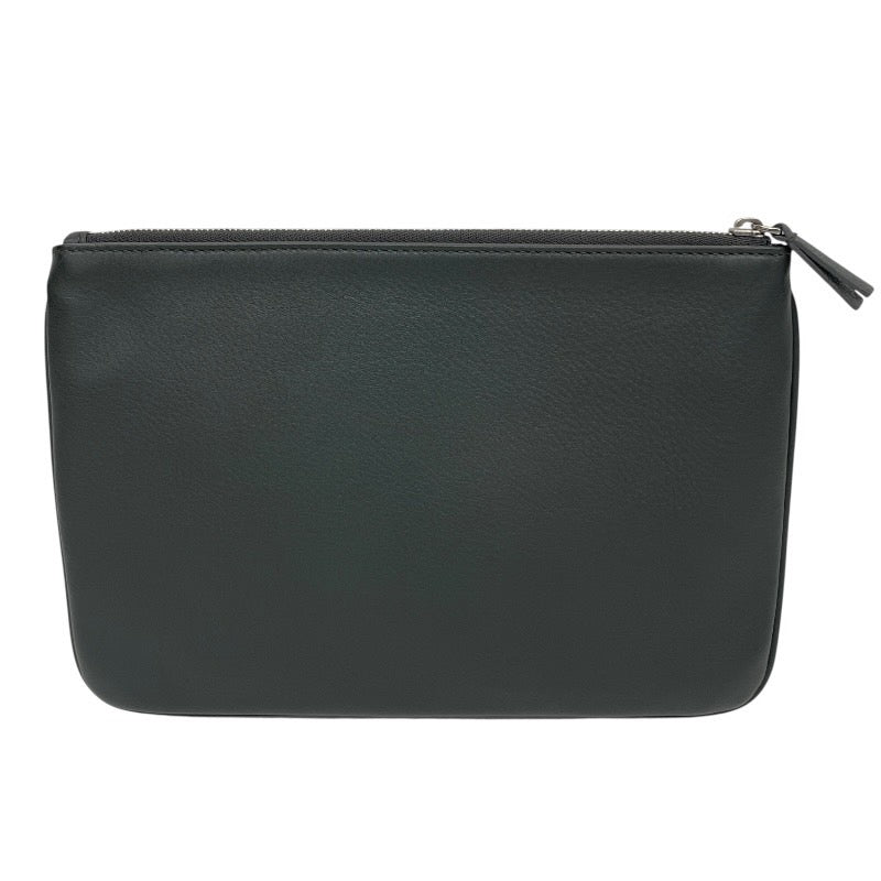 【BALENCIAGA】バレンシアガ エブリディ ポーチ 551992 ポーチ レザー レディース グレー メンズ