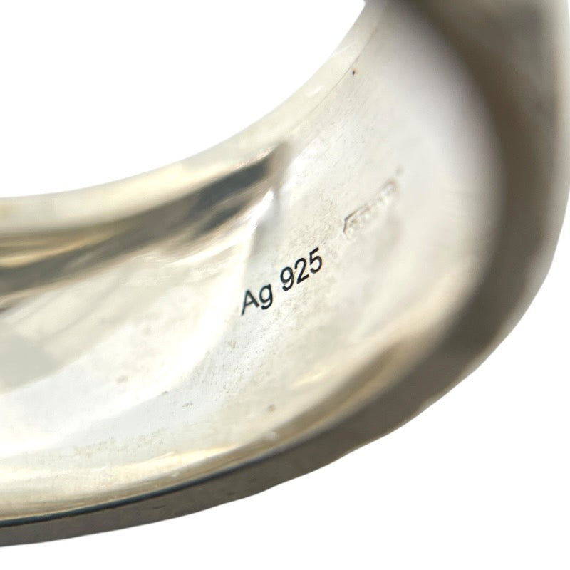 【GUCCI】グッチ キャットヘッド 433571 リング・指輪 シルバー925 メンズ 日本サイズ19号 アラベスク ガーデン インターロッキングG エイジングフィニッシュ