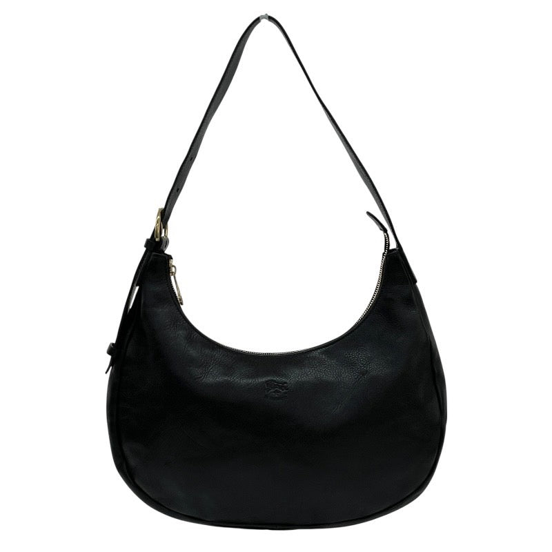 【IL BISONTE】イルビゾンテ ワンショルダーバッグ 54232305210 ショルダーバッグ レザー レディース 黒 ブラック セミショル 三日月