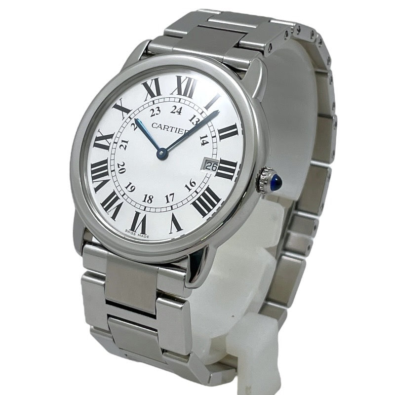 【CARTIER】カルティエ ロンドソロLM W6701005 腕時計 ステンレススチール メンズ クォーツ レディース