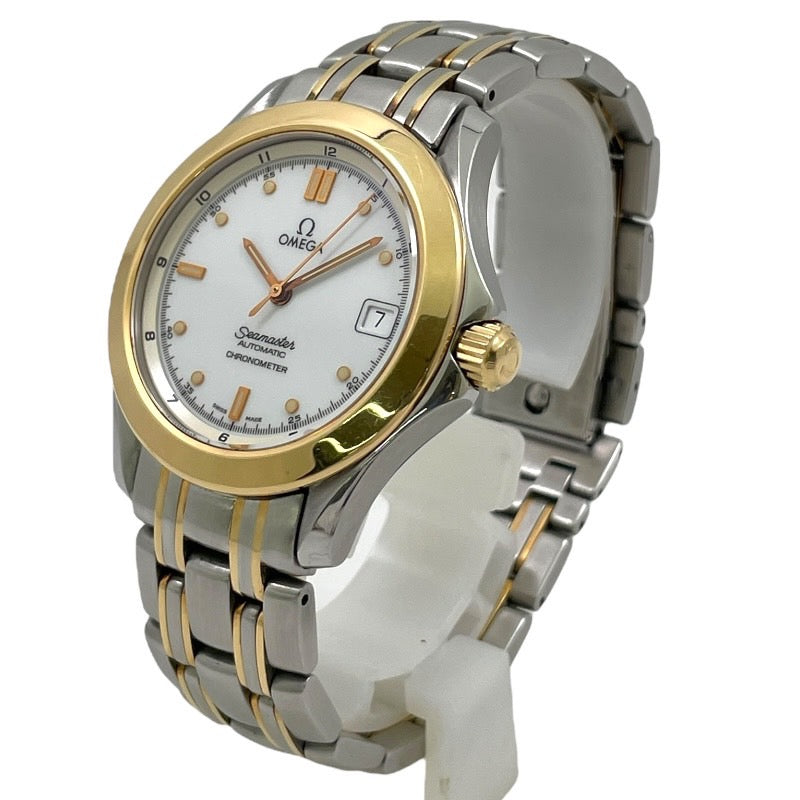 【OMEGA】オメガ シーマスター クロノメーター 2301.20 腕時計 SS/YG メンズ 自動巻き オートマティック デイト 白文字盤 ホワイト