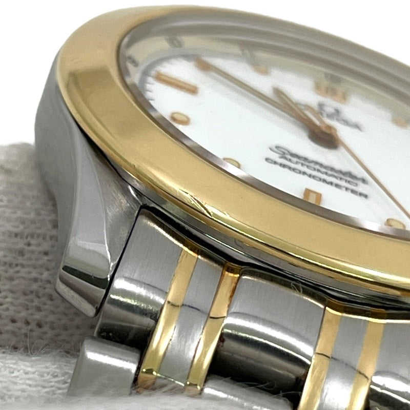 【OMEGA】オメガ シーマスター クロノメーター 2301.20 腕時計 SS/YG メンズ 自動巻き オートマティック デイト 白文字盤 ホワイト