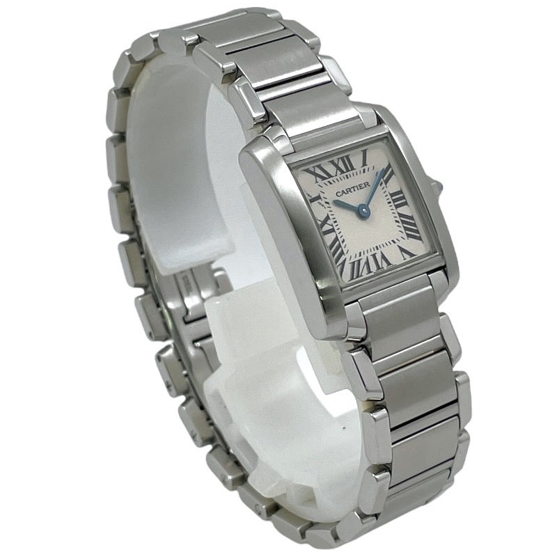 【CARTIER】カルティエ タンクフランセーズSM W51008Q3 腕時計 ステンレススチール レディース クォーツ