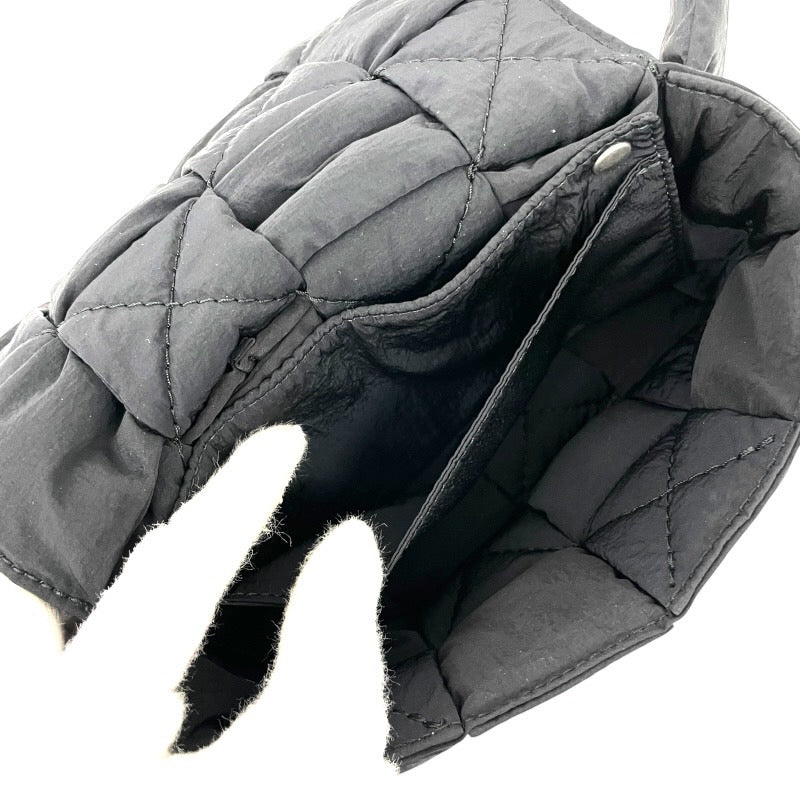 【BOTTEGAVENETA】ボッテガヴェネタ パデット テック カセット 679763 ショルダーバッグ ナイロン メンズ ウエスト ボディ 黒 ブラック マキシイントレチャート レディース