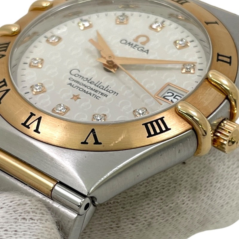 【OMEGA】オメガ コンステレーション 50周年 1304.35 腕時計 SS/YG メンズ 自動巻き クロノメーター 11Pダイヤモンド