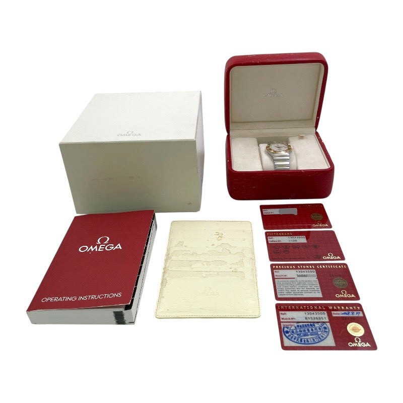 【OMEGA】オメガ コンステレーション 50周年 1304.35 腕時計 SS/YG メンズ 自動巻き クロノメーター 11Pダイヤモンド