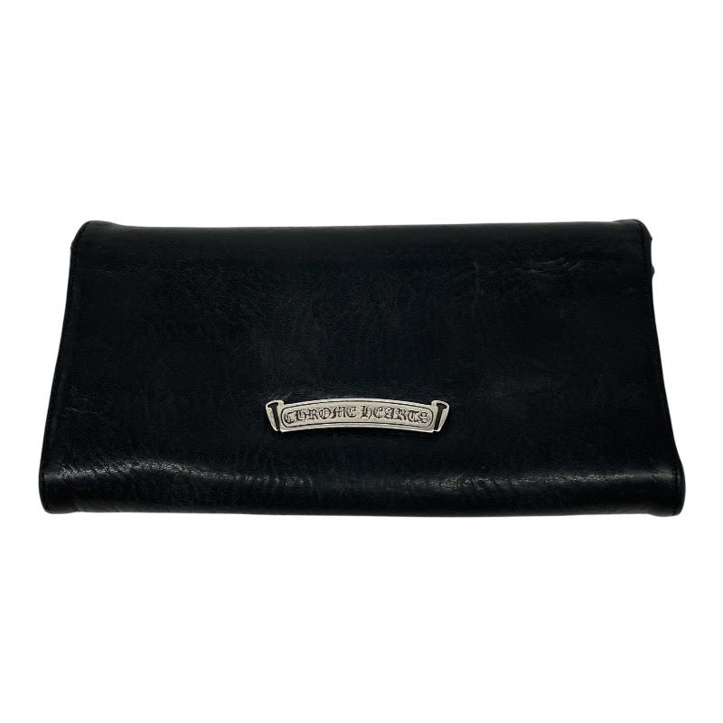 【CHROME HEARTS】クロムハーツ JUDY ジュディ 長財布 レザー メンズ 黒 ブラック