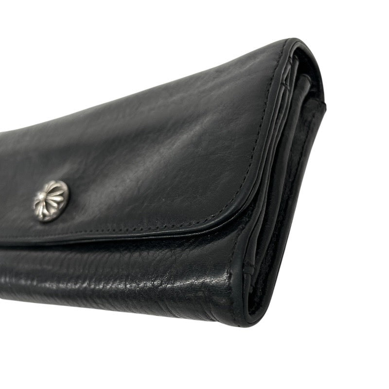 【CHROME HEARTS】クロムハーツ JUDY ジュディ 長財布 レザー メンズ 黒 ブラック