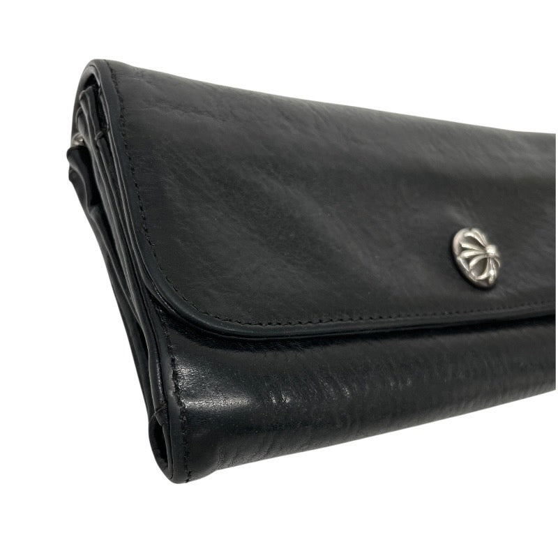 【CHROME HEARTS】クロムハーツ JUDY ジュディ 長財布 レザー メンズ 黒 ブラック