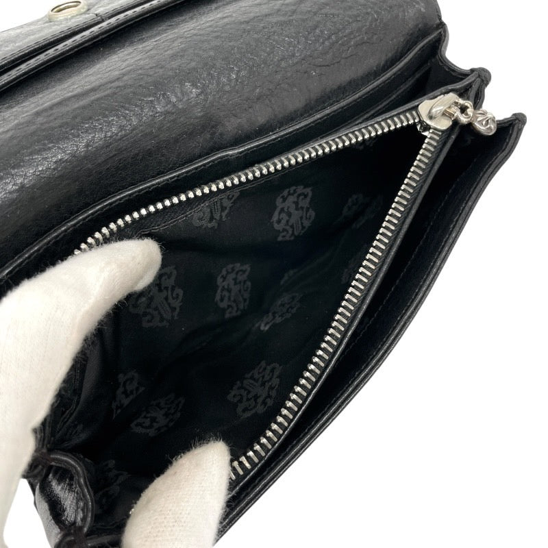 【CHROME HEARTS】クロムハーツ JUDY ジュディ 長財布 レザー メンズ 黒 ブラック